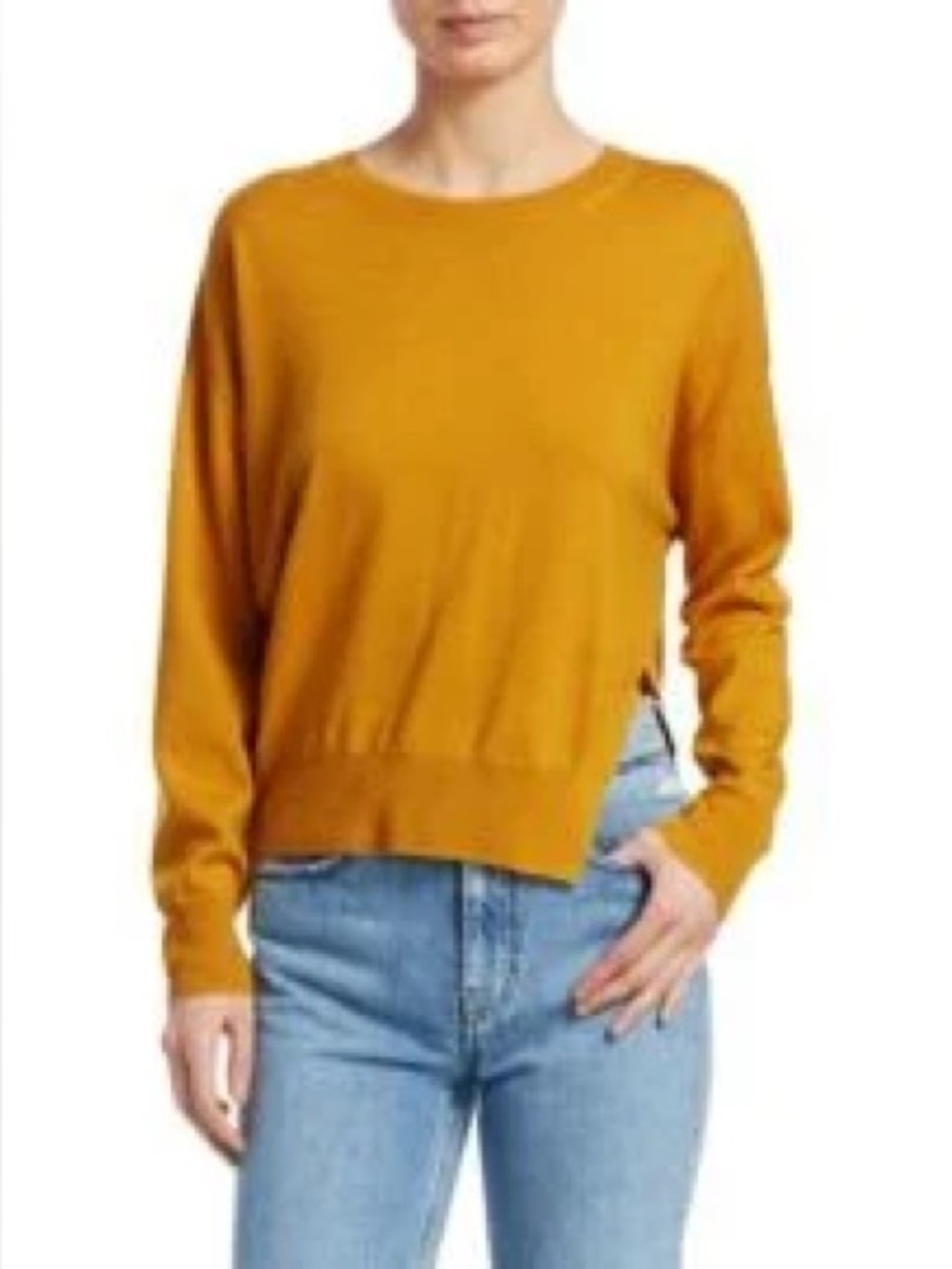 IRO Women's Yellow Wool Crew Neck Sweater
